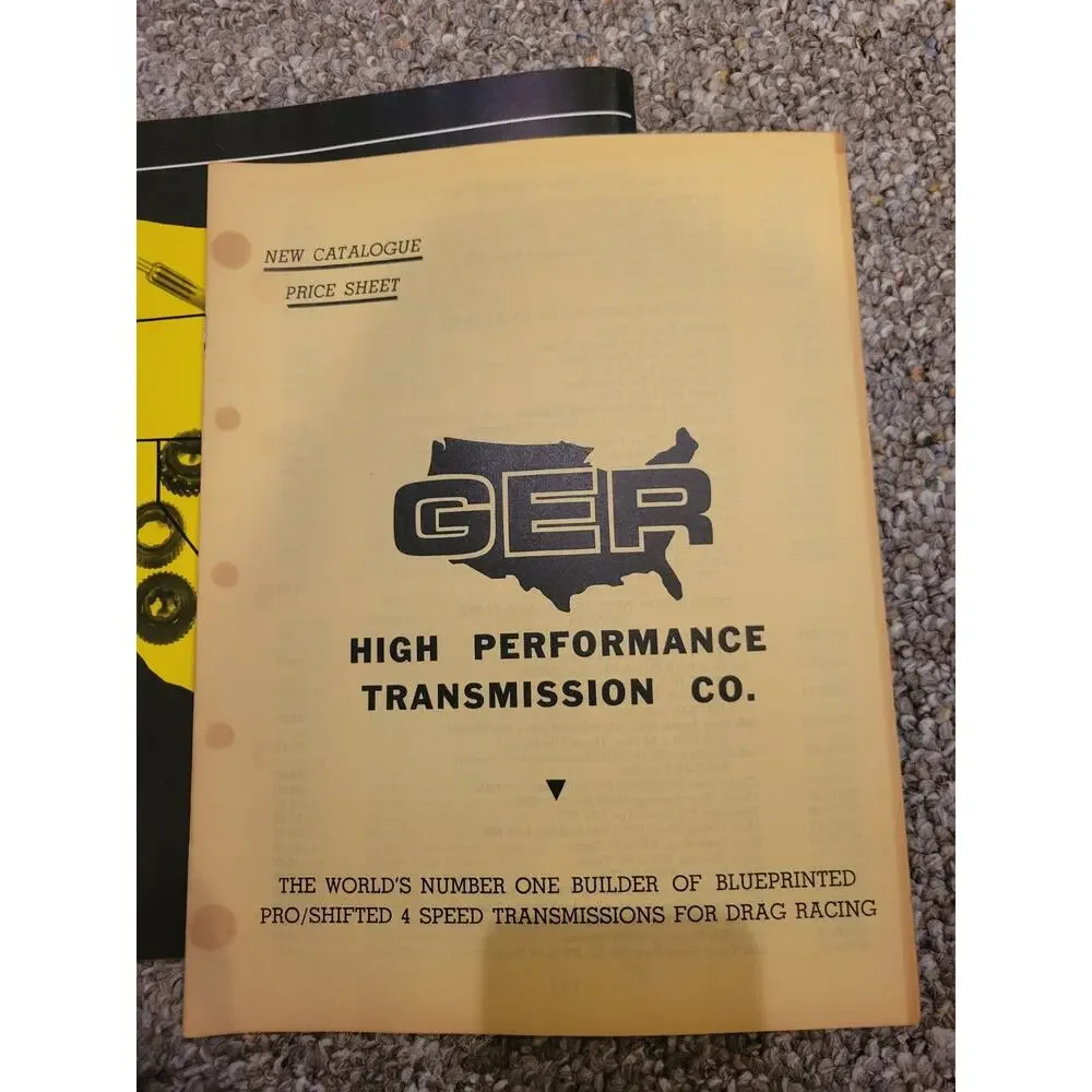 Vtg G-E-R High‎ Performance Transmissions & Accessories Classic Cars Catalog